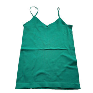 Free People Intimately Cami Tank Top Sleeveless V-Neck Ribbed Knit Green M/L